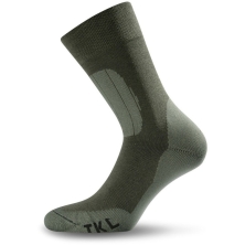 Зимние треккинговые носки Lasting TKL 620 Merino Wool, зеленый с темно-зеленой вставкой, размер M , TKL620M