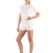 Комплект женского термобелья Lasting, белый - футболка Alba и шорты Avion, L-XL