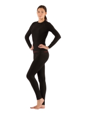 Комплект женского термобелья Lasting, черный - футболка Atala и штаны Aura, S-M