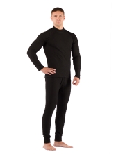 Комплект мужского термобелья Lasting, черный - футболка SWU и штаны JWP, L