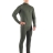 Комплект мужского термобелья Lasting, зеленый - футболка WIRY и штаны WICY, M